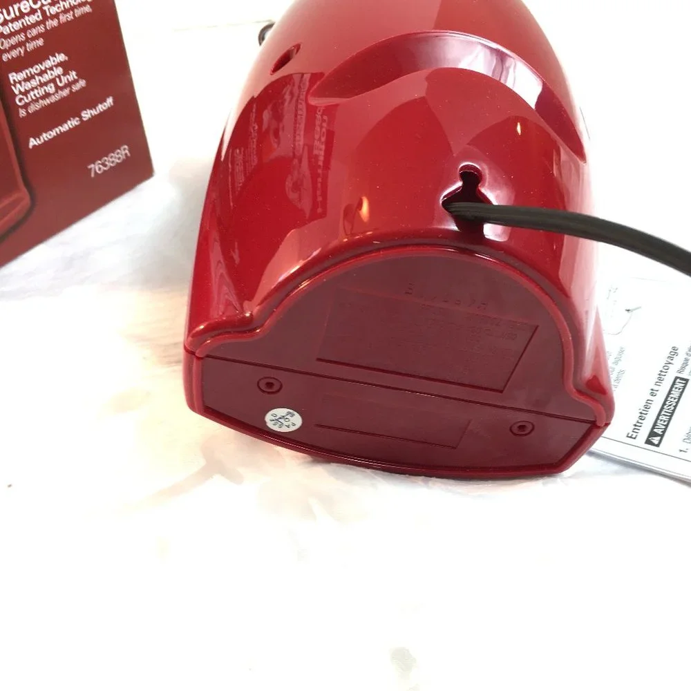 HAMILTON BEACH Red Electric Can Opener  76388R NWT